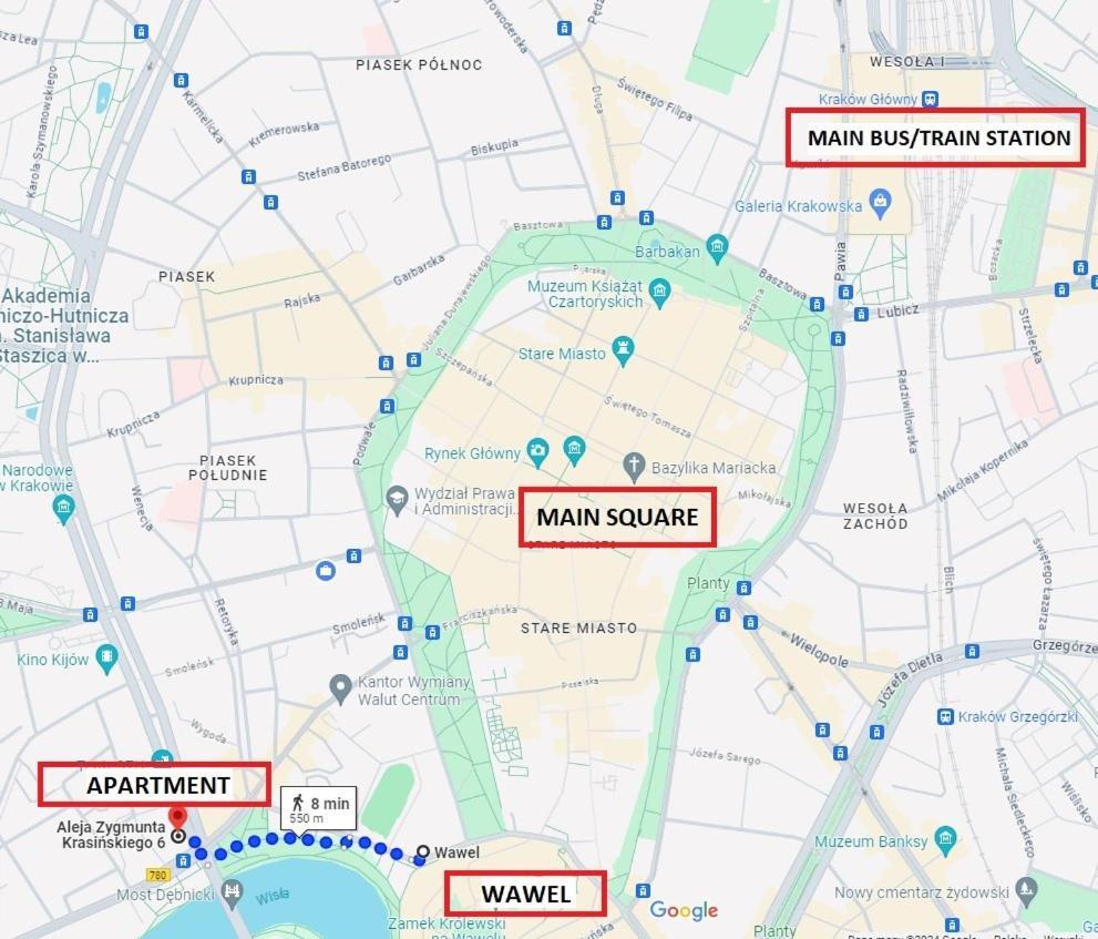 Apartamento Castle View Krasinskiego Avenue Cracovia
